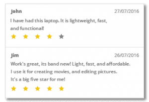 Rating Shopping Cart