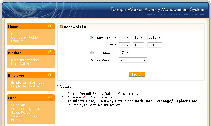 Maid System Malaysia