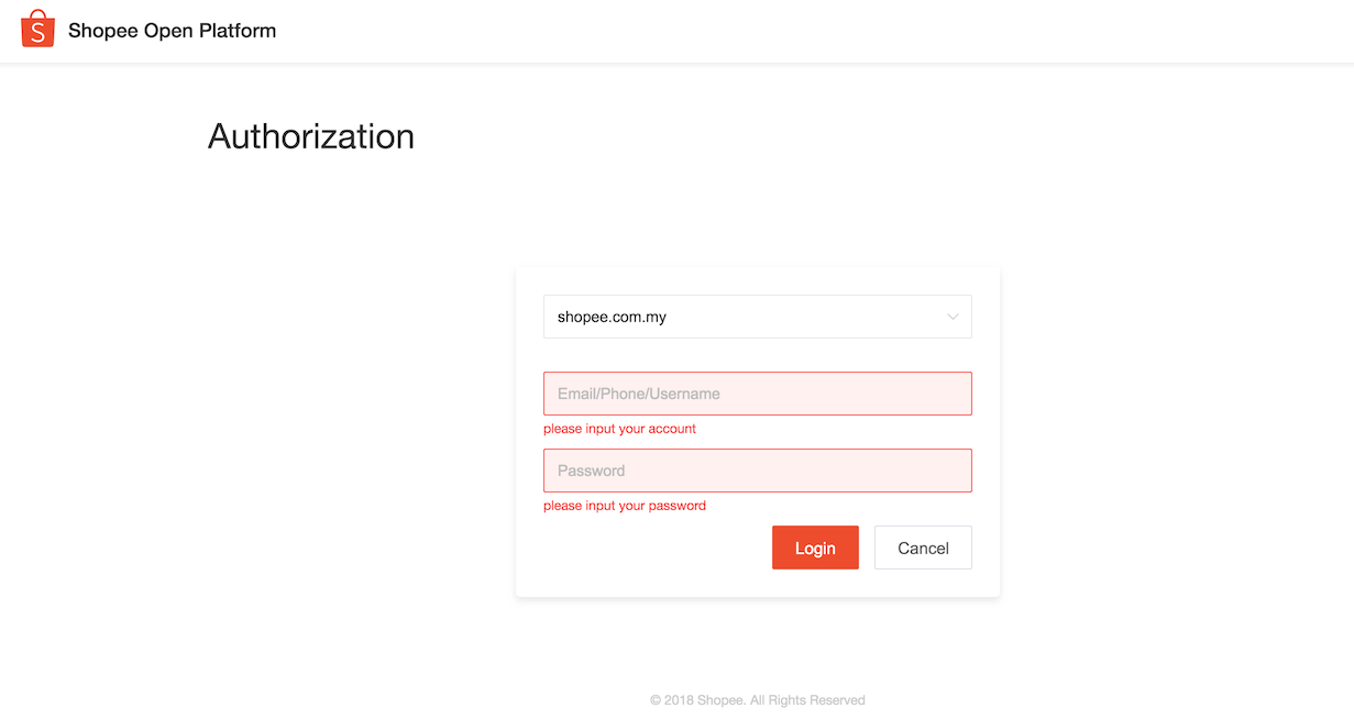 Shopee Authorization